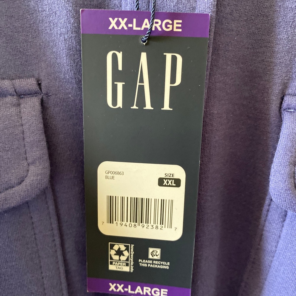 GAP Men's Long-Sleeved Knit Button-Down Shirt Size XXL Purple NWT - Picture 4 of 6